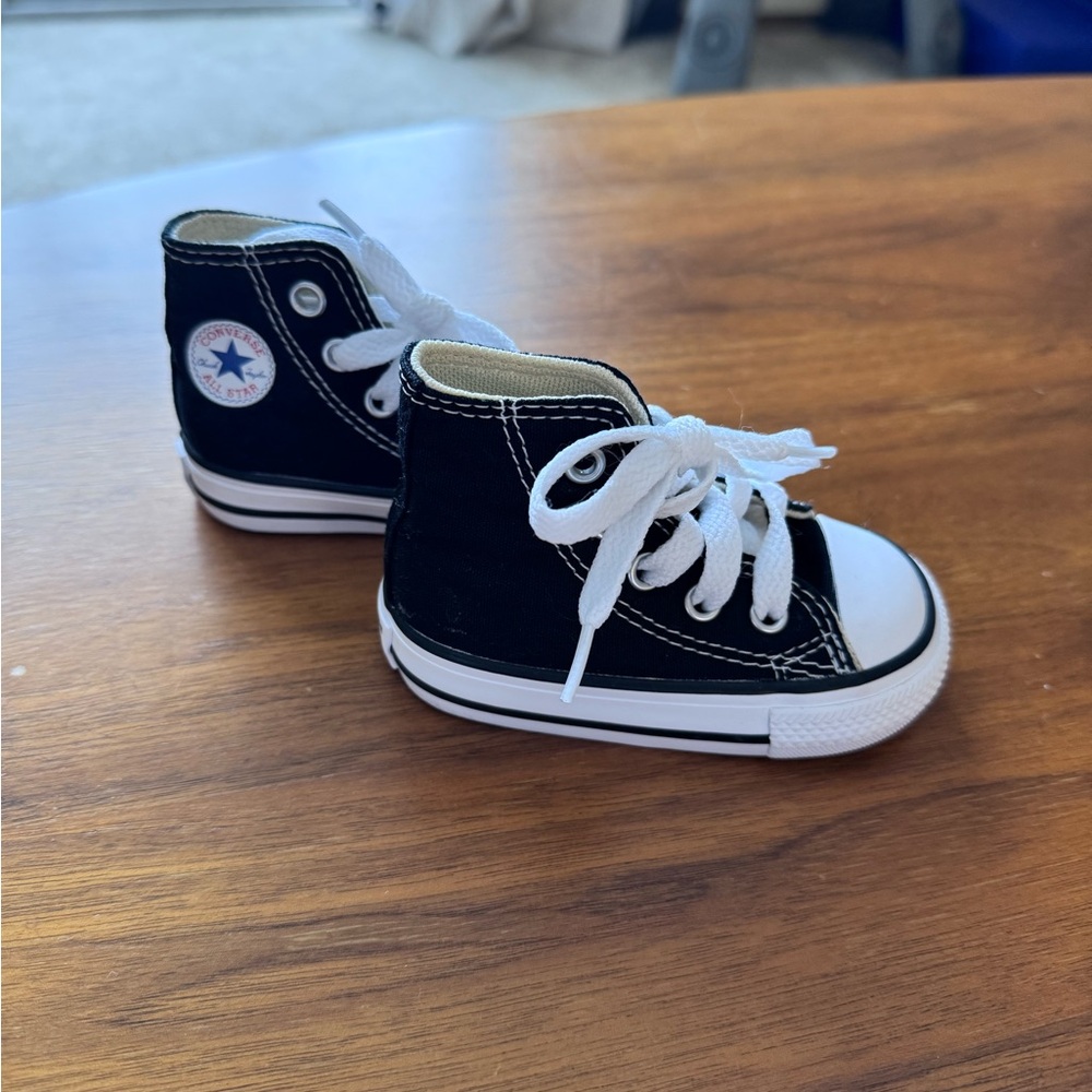 Converse Kids Black High-Top Sneakers